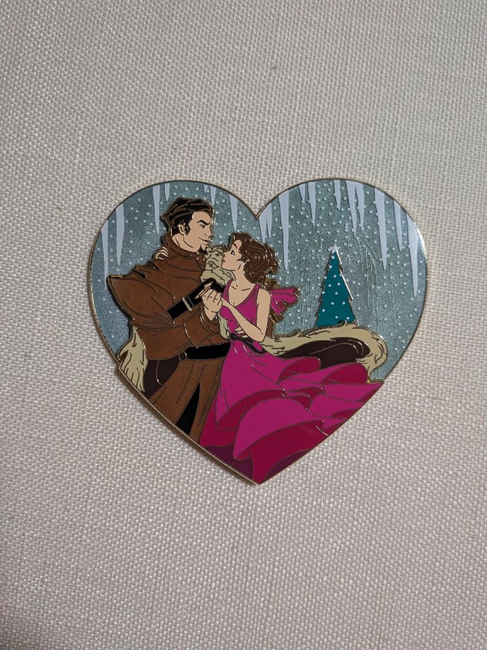 Krum and Hermione Heart pin